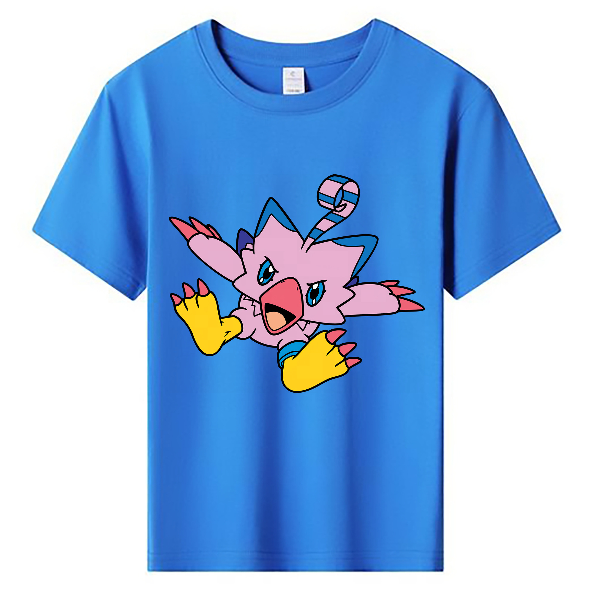 （画像用） Digimon デジタルモンスター/デジモン 綿100％キッズTシャツ（フロントプリント）